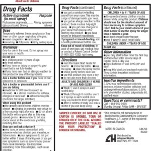 HealthA2Z® Fluticasone Propionate Nasal Spray | 240 Sprays | 50 mcg per Spray | 24 Hour Allergy Relief | 120 Sprays x 2 Pack | Relief from Nasal Congestion | Runny Nose | Sneezing - Image 8