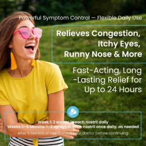 HealthA2Z® Fluticasone Propionate Nasal Spray | 240 Sprays | 50 mcg per Spray | 24 Hour Allergy Relief | 120 Sprays x 2 Pack | Relief from Nasal Congestion | Runny Nose | Sneezing - Image 19