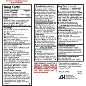 HealthA2Z® Fluticasone Propionate Nasal Spray | 240 Sprays | 50 mcg per Spray | 24 Hour Allergy Relief | 120 Sprays x 2 Pack | Relief from Nasal Congestion | Runny Nose | Sneezing - Image 21