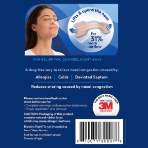Breathe Right Original Nasal Strips, Tan, Large, 30 Count - Image 6