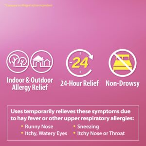 HealthA2Z Allergy Relief | Fexofenadine Hydrochloride 180mg | Antihistamine | Non-Drowsy |120 Caplets - Image 9