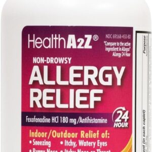 HealthA2Z Allergy Relief | Fexofenadine Hydrochloride 180mg | Antihistamine | Non-Drowsy |120 Caplets - Image 12