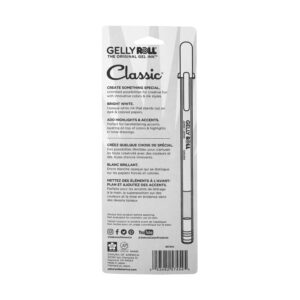 Sakura Gelly Roll White Gel Pens – 3 Count, Fine, Medium & Bold Tips, Opaque Ink - Image 9