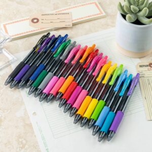Pilot 18ct Pens Fine Point 0.7mm Assorted Inks: Retractable, Rubber Grip, Multicolored, Art & Stationery Set - Image 2