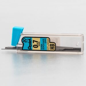 Pentel Super Hi-Polymer Mechanical Pencil Lead Refill (0.7mm) Medium, HB, 30 Pieces per Tube, 3 Tubes per Pack - Image 3