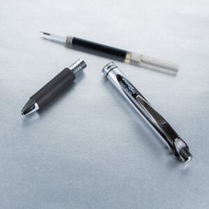 Pentel EnerGel RTX Retractable Liquid Gel Pen, Medium Line, Metal Tip, Black Ink, 6 Pack (BL77BP6A) - Image 7