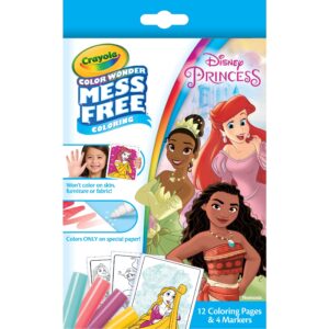 Crayola Color Wonder Disney Princess Mini Box Set, 12 Pgs & 4 Markers, Coloring Set for Toddlers, Arts and Crafts, Creative Gift for Kids, Ages 3, 4, 5, 6 - Image 1