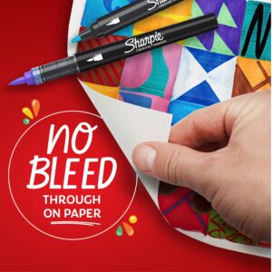 Sharpie Creative Markers, Water-Based Acrylic Markers, Brush Tip, Assorted Colors, 12 Count - Image 4