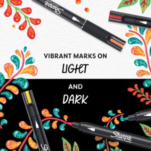 Sharpie Creative Markers, Water-Based Acrylic Markers, Brush Tip, Assorted Colors, 12 Count - Image 5
