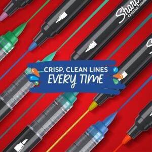 Sharpie Creative Markers, Water-Based Acrylic Markers, Brush Tip, Assorted Colors, 12 Count - Image 6