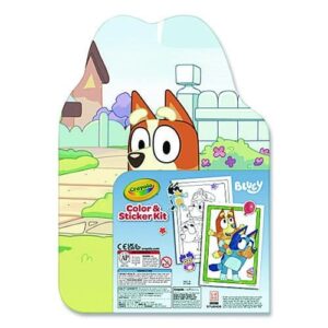 Crayola Bluey Art Kit for Kids (45pcs), Coloring Book and Stickers, Travel Activity Set, Bluey Toys & Gifts for Kids - Image 4
