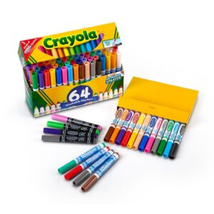 Crayola Washable Broad Line Markers with Gel FX Markers, 64 Count - Image 6