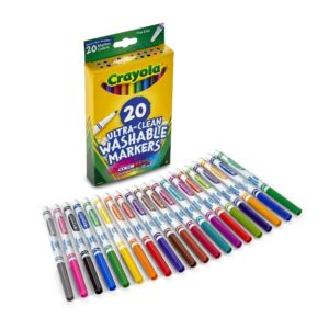 Crayola Ultra-Clean Washable Fine Line Markers, 20 Ct, School Supplies, Classroom Supplies for Teachers - Image 3