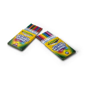 Crayola Ultra-Clean Washable Fine Line Markers, 20 Ct, School Supplies, Classroom Supplies for Teachers - Image 7