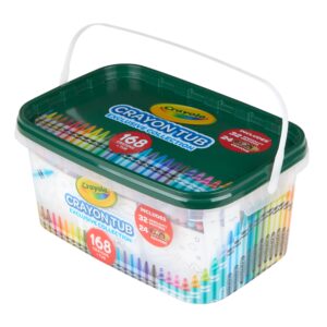 Crayola Crayon & Storage Tub, 168 Ct, With Specialty Crayons, Classroom Must Haves, Coloring Gifts for Kids and Teachers - Image 4
