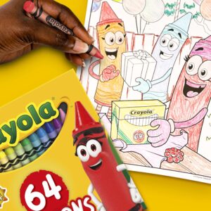 Crayola Crayons with Sharpener, 64 Ct, Back to School Supplies, Classroom Must Haves for Teachers, Arts and Crafts, Coloring Gift for Kids, Ages 4, 5, 6, 7 - Image 6
