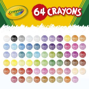 Crayola Crayons with Sharpener, 64 Ct, Back to School Supplies, Classroom Must Haves for Teachers, Arts and Crafts, Coloring Gift for Kids, Ages 4, 5, 6, 7 - Image 7