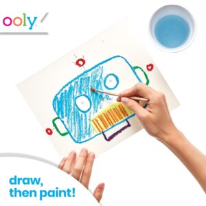 OOLY Smooth Stix, 24 Watercolor Gel Crayons for Kids, Paintbrush Included - Image 3