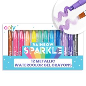 OOLY Smooth Stix, 24 Watercolor Gel Crayons for Kids, Paintbrush Included - Image 13