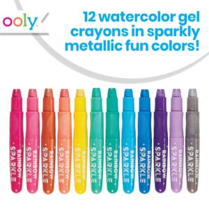 OOLY Smooth Stix, 24 Watercolor Gel Crayons for Kids, Paintbrush Included - Image 14