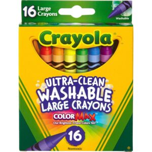 Crayola Washable Large Color MAx Crayons (16 Count - Image 3