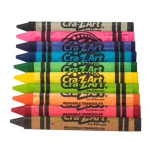 Cra-Z-Art Jumbo Washable Triangular Crayons, 10 Assorted Colors, School Supplies - Image 6
