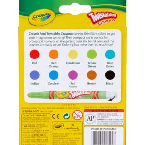 Crayola Mini-Twistables Crayons, 10 Count, Assorted Colors - Image 3