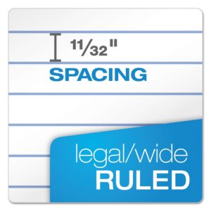 Ampad Gold Fibre Ruled Writing Pads Letter 8.5 x 11.75 White 50 Sheets 4 Pack - Image 6