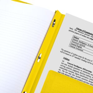 Five Star Stay-Put Plastic and Prong Folder, Harvest Yellow (340300E-WMT22) - Image 4