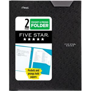 Five Star Stay-Put Plastic and Prong Folder, Harvest Yellow (340300E-WMT22) - Image 9