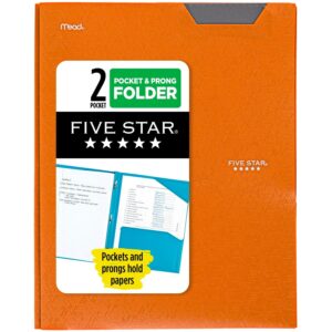 Five Star Stay-Put Plastic and Prong Folder, Harvest Yellow (340300E-WMT22) - Image 26