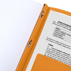Five Star Stay-Put Plastic and Prong Folder, Harvest Yellow (340300E-WMT22) - Image 29