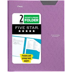 Five Star Stay-Put Plastic and Prong Folder, Harvest Yellow (340300E-WMT22) - Image 44