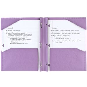 Five Star Stay-Put Plastic and Prong Folder, Harvest Yellow (340300E-WMT22) - Image 45