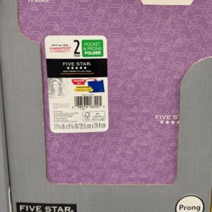 Five Star Stay-Put Plastic and Prong Folder, Harvest Yellow (340300E-WMT22) - Image 52
