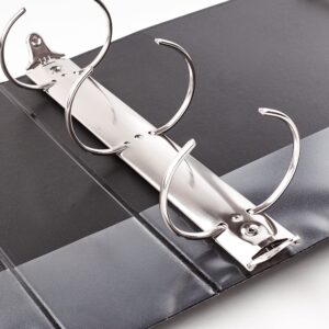 Avery Economy View 3 Ring Binders, 2" Round Rings, 4 Black Binders - Image 6