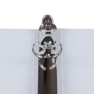 JAM Paper Plastic 3/4 Inch Binder, American Flag Clear 3 Ring Binder, 1/Pack - Image 3