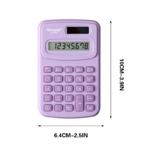 WICVIK Mini 4-Function Handheld Calculator, Multicolor - Image 2