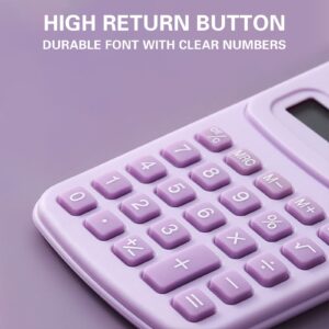 WICVIK Mini 4-Function Handheld Calculator, Multicolor - Image 3
