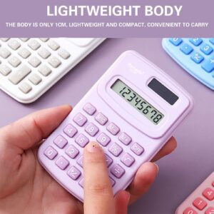 WICVIK Mini 4-Function Handheld Calculator, Multicolor - Image 5