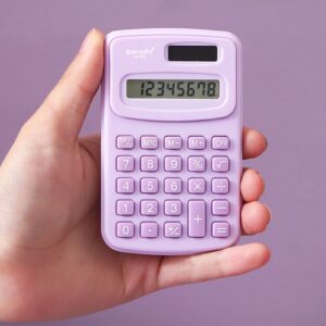 WICVIK Mini 4-Function Handheld Calculator, Multicolor - Image 6
