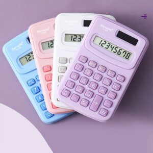 WICVIK Mini 4-Function Handheld Calculator, Multicolor - Image 13