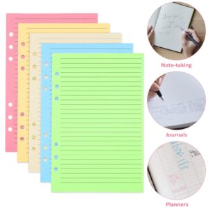 HERFIER 50Pcs A5 Filler Paper Planner Refill Paper Loose Leaf Binder Paper Planner Note Book Filler Paper 8.25x5.58x0.28in - Image 8