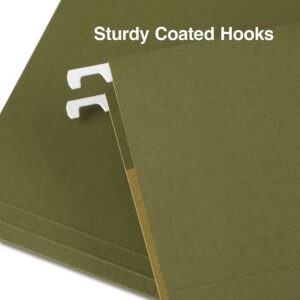 Staples Hanging File Folders Letter Size Standard Green 25/Box (521229) TR521229/521229 - Image 3