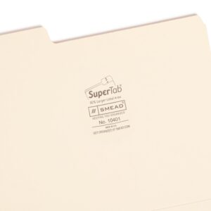 Smead SuperTab® File Folders Manila 1/3 Cut 50/BX Letter (10401) - Image 3