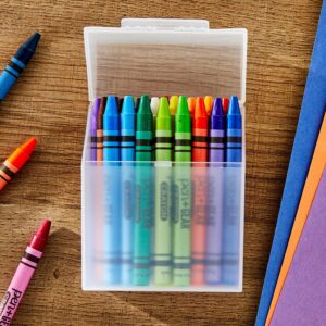Pen+Gear Clear Plastic Crayon Box, Desktop Organizer - Image 3
