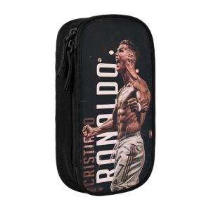 C-R7 Ronaldos Football soccer Pen Box Double Layer Large-capacity Pencil Bag Perfect Gifts - Image 20