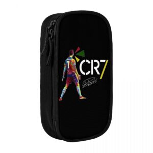 C-R7 Ronaldos Football soccer Pen Box Double Layer Large-capacity Pencil Bag Perfect Gifts - Image 31