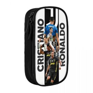 C-R7 Ronaldos Football soccer Pen Box Double Layer Large-capacity Pencil Bag Perfect Gifts - Image 35