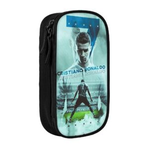 C-R7 Ronaldos Football soccer Pen Box Double Layer Large-capacity Pencil Bag Perfect Gifts - Image 37